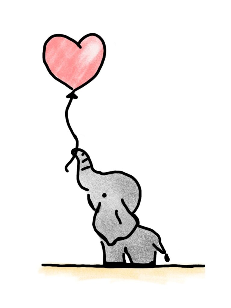 elephant, holding, balloon-4704305.jpg